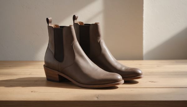 Bottines cuir végétal